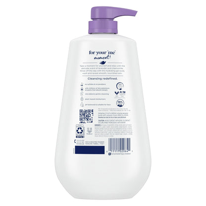 Dove Relaxing Long Lasting Gentle Women's Body Wash, Lavender Oil and Chamomile, 30.6 fl oz
