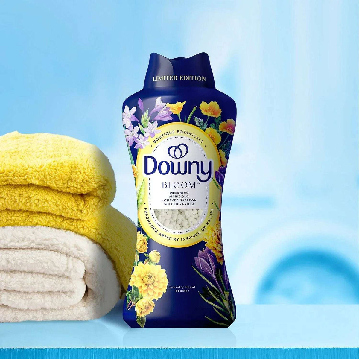 Downy Boutique Botanicals Limited Edition, In-Wash Scent Booster Beads, Bloom, 26.3 oz.