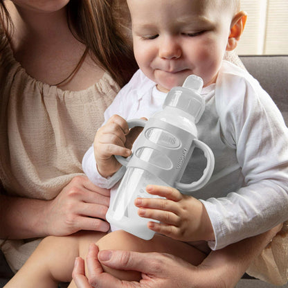 Dr. Brown's Natural Flow Anti-Colic Options+ First Year Baby Bottle Gift Set, Gray, BPA free, 0m+
