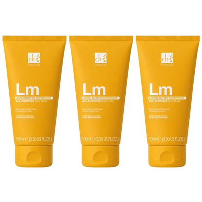 Dr. Botanicals Lemon Superfood All-In-One Rescue Butter, 3.30 fl oz, 3-pack