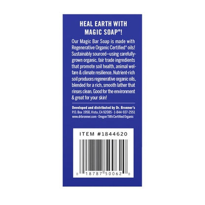 Dr Bronner's Pure Castille Peppermint Bar Soap, 6-pack