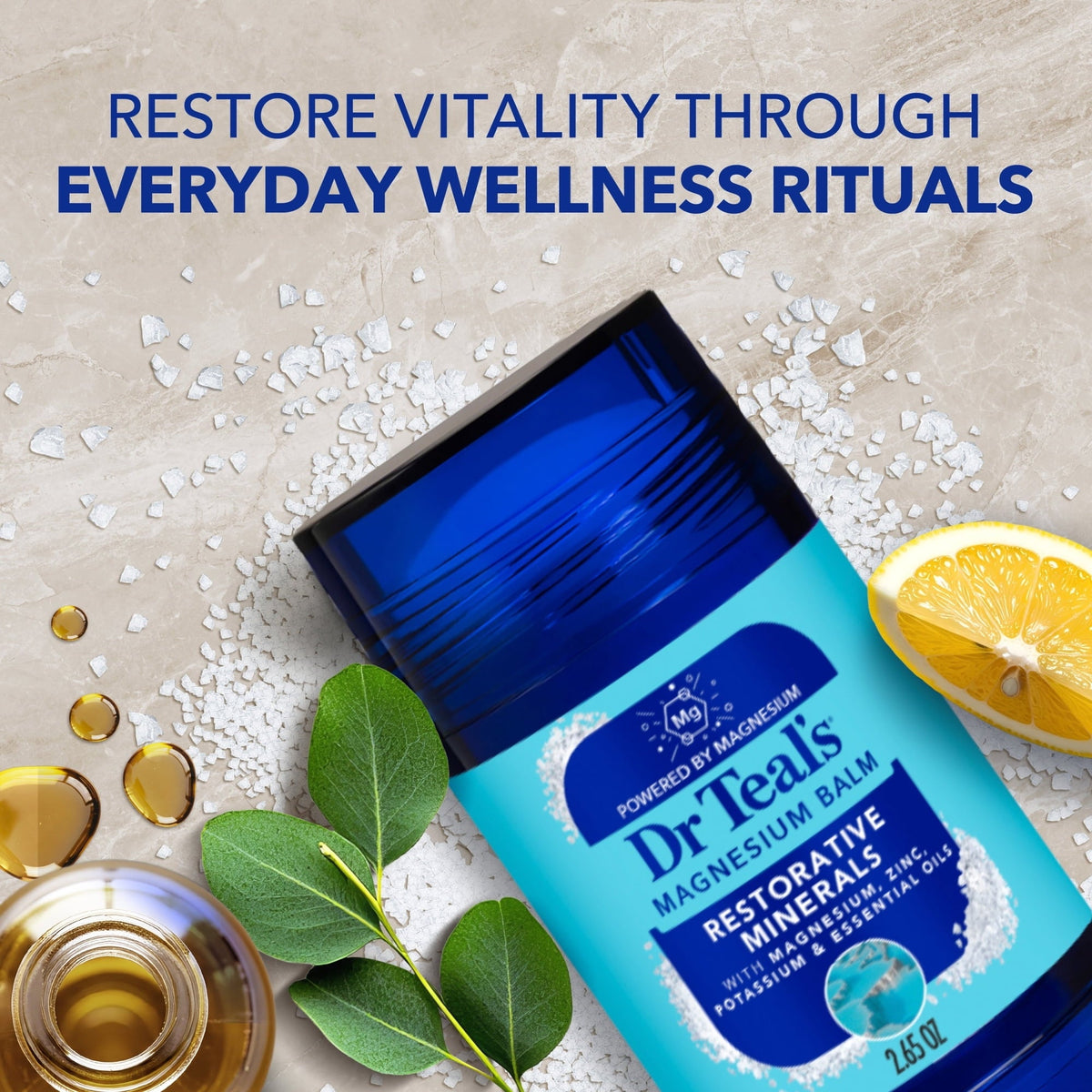 Dr Teal's Restorative Minerals Body Balm with Magnesium, Zinc and Potassium , 2.65 (PACK OF 3)