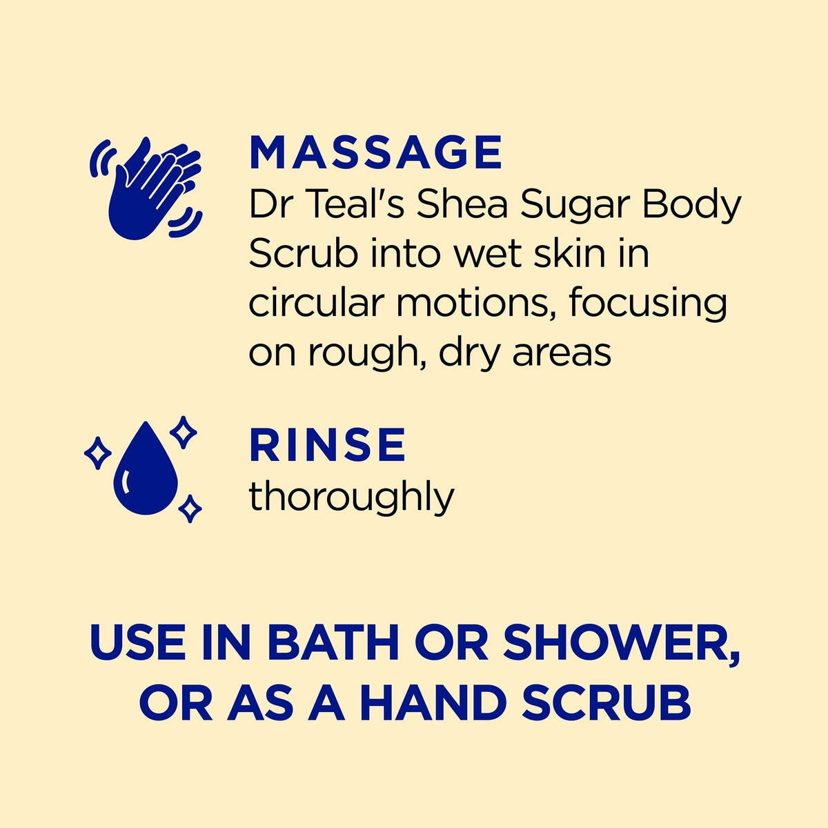 Dr Teal's Shea Sugar Body Scrub With Prebiotic Lemon Balm and Essential Oils - 19 oz