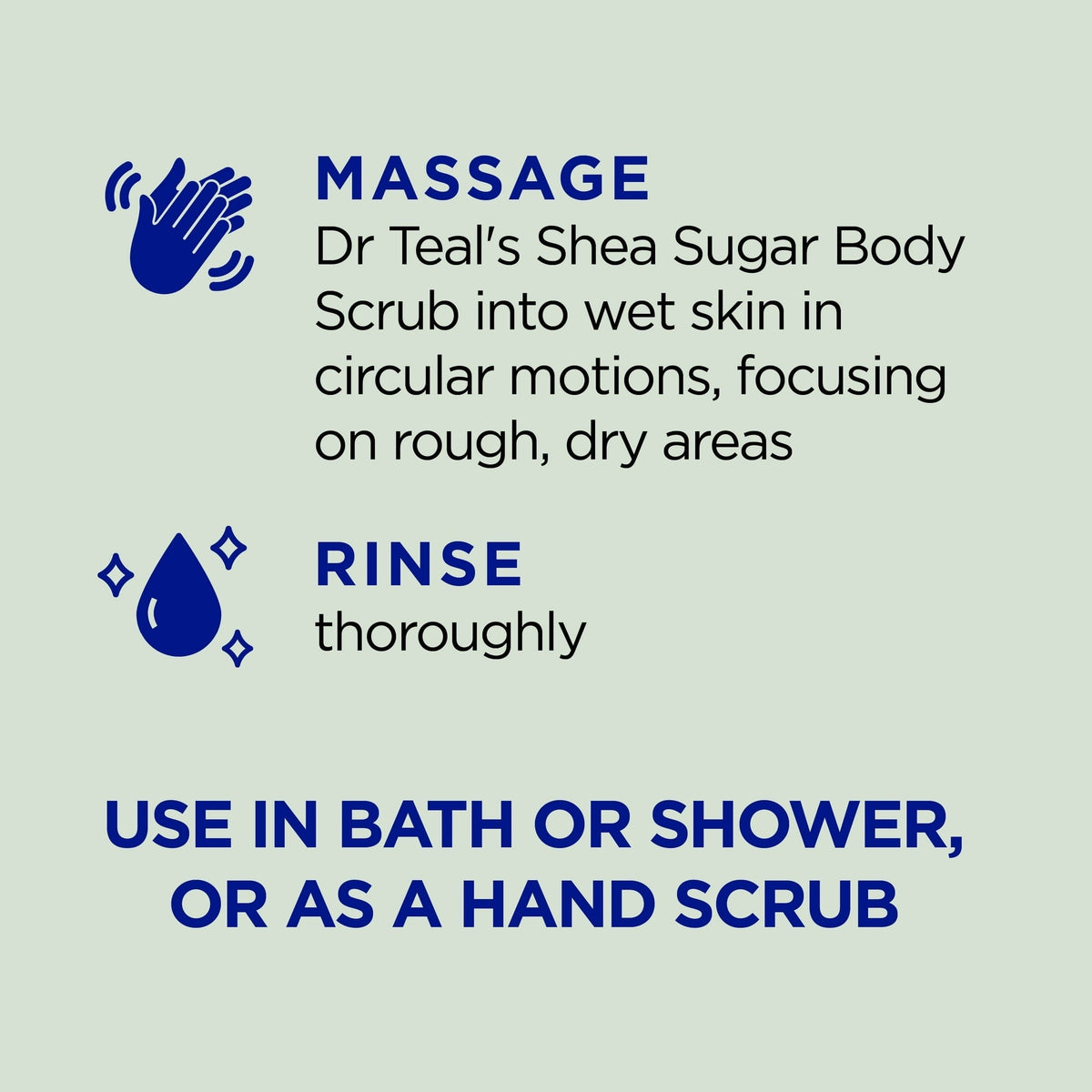 Dr Teal's Shea Sugar Body Scrub with Eucalyptus and Spearmint, 19 oz