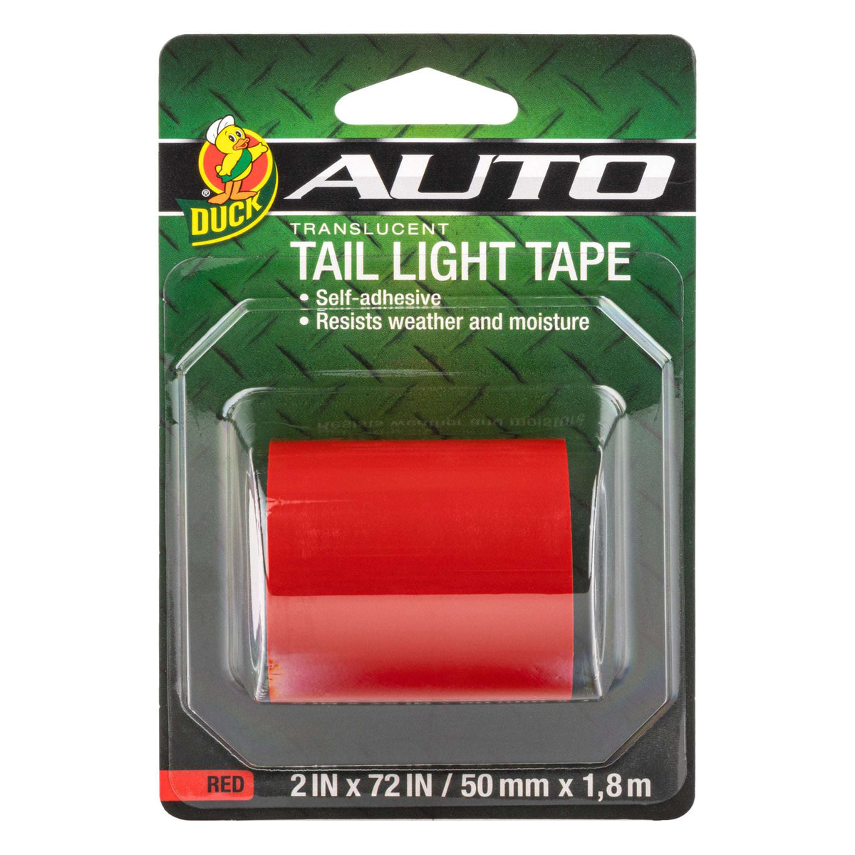 Duck Brand Translucent Tail Light Tape - Red, 2 in. x 72 in.