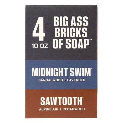 Duke Cannon Supply Co. Big Ass Brick of Soap for Men, 10 oz, 4-pack