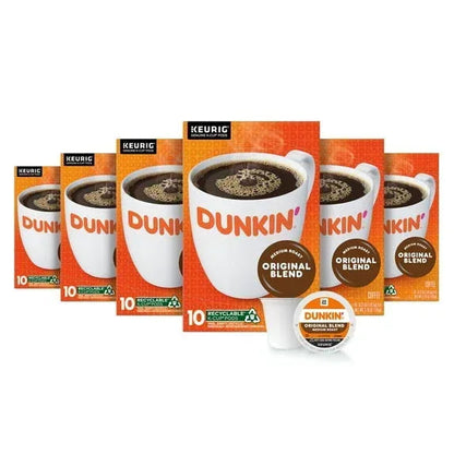 Dunkin’ Original Blend Medium Roast Coffee, Keurig K Cup Pods, 10 Count Box