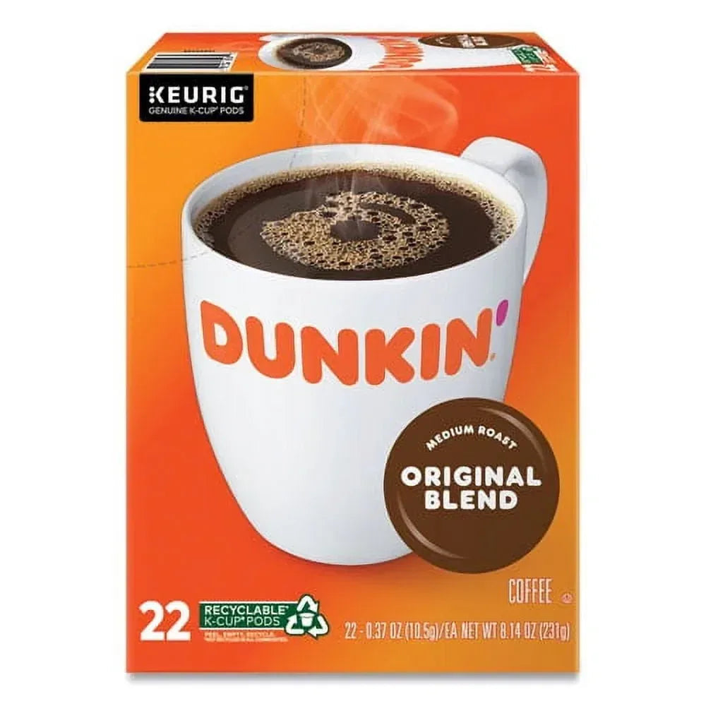 Dunkin’ Original Blend Medium Roast Coffee, Keurig K Cup Pods, 10 Count Box