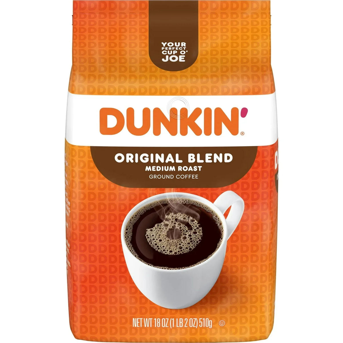 Dunkin’ French Vanilla Artificially Flavored Ground Coffee, 18 oz Bag