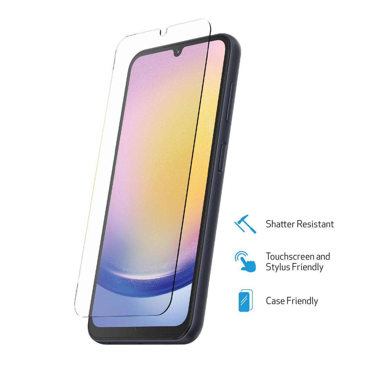 DuraGlass Tempered Glass Screen Protector with Quick Installation Tray for Samsung Galaxy A03s