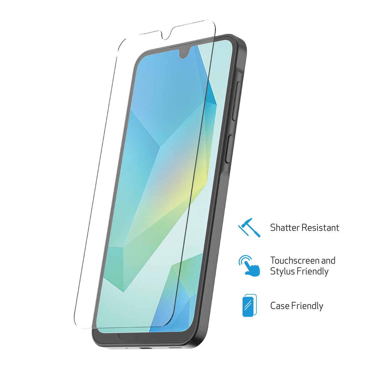 DuraGlass Tempered Glass Screen Protector with Quick Installation Tray for Samsung Galaxy A03s