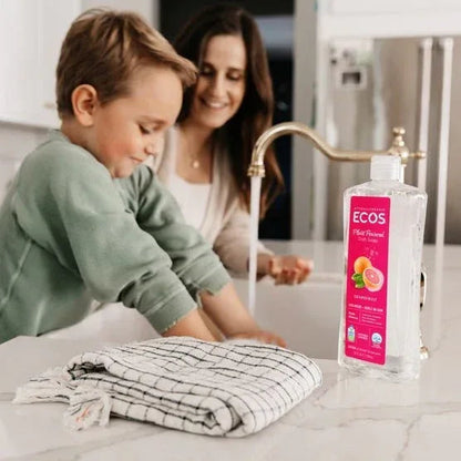 ECOS Liquid Dish Soap, Grapefruit, 16 fl oz + 96 fl oz Refill