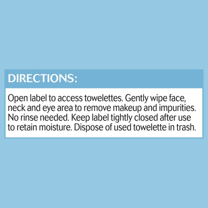 Equate Beauty Makeup Remover Cleansing Towelettes for Travel, 10 Wipes