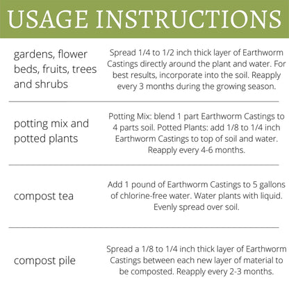 Earth Science Growth Essentials Organic Earthworm Castings 4 lb