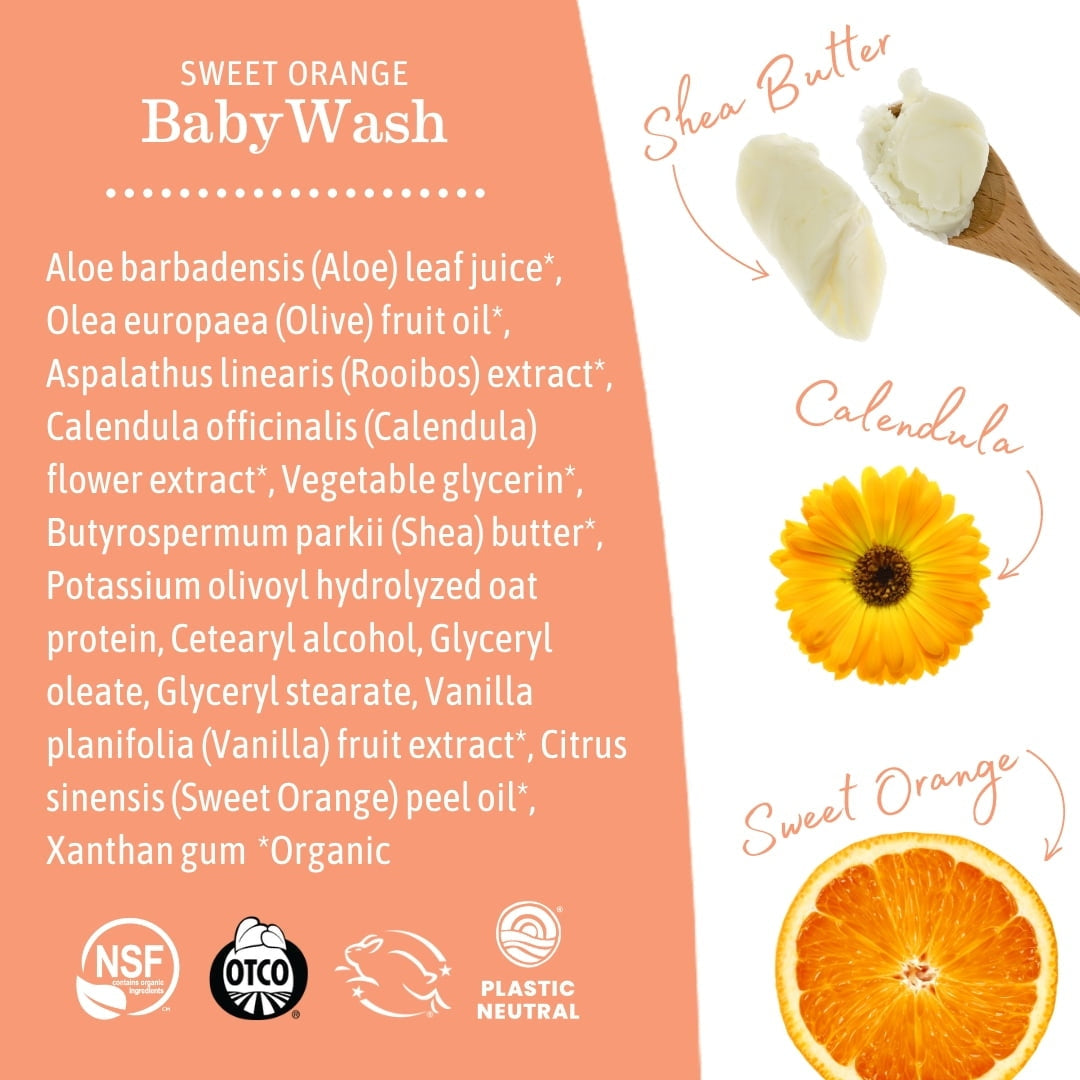 Earth Mama Sweet Orange Baby Lotion for Sensitive Skin, 8 fl oz