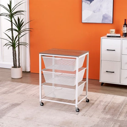 Edifice 3-tier Mesh Basket Cart