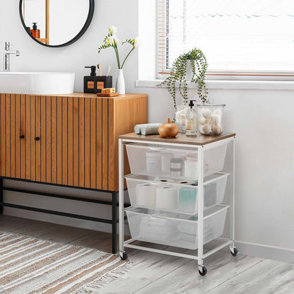 Edifice 3-tier Mesh Basket Cart