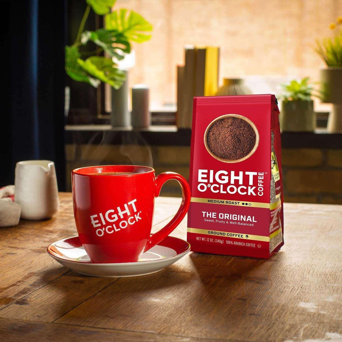 Eight O'Clock Medium-Dark Roast Ground Coffee, The Original, 40 oz.