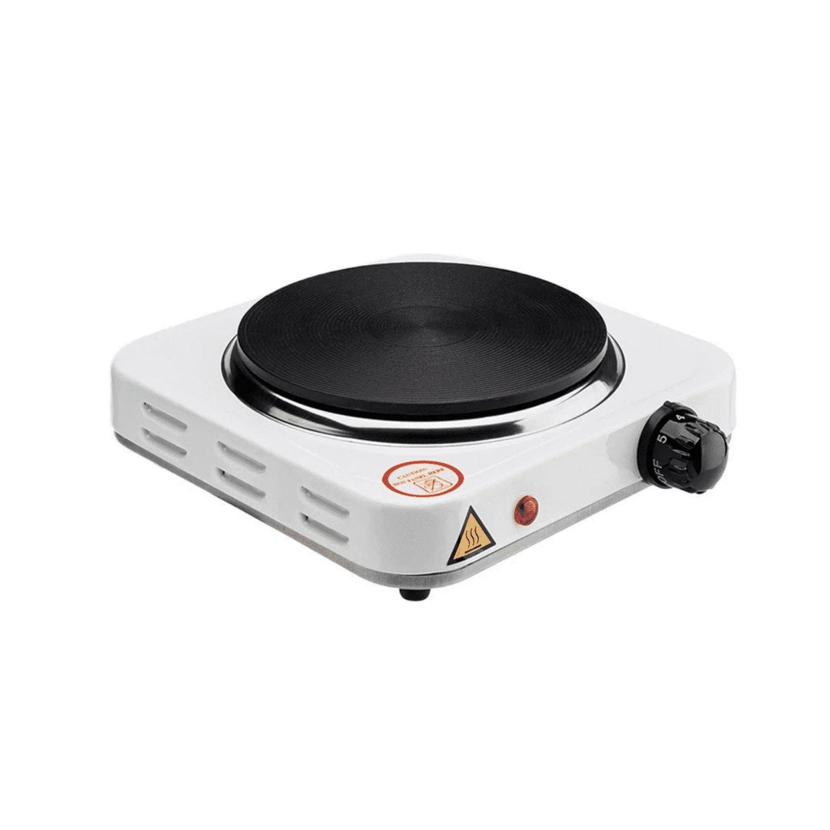 Electric Hot Plate, 1000W Countertop Burner,Cast Iron Single Burner ,Portable Electric Stove, Portable Single Burner for Cooking,Easy to Clean, White.