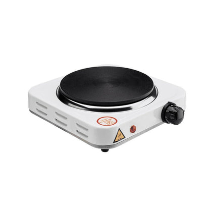 Electric Hot Plate, 1000W Countertop Burner,Cast Iron Single Burner ,Portable Electric Stove, Portable Single Burner for Cooking,Easy to Clean, White.