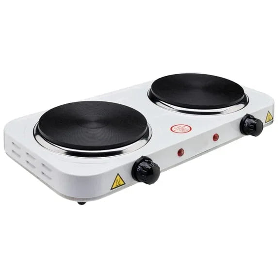 Electric Hot Plate, 1000W Countertop Burner,Cast Iron Single Burner ,Portable Electric Stove, Portable Single Burner for Cooking,Easy to Clean, White.