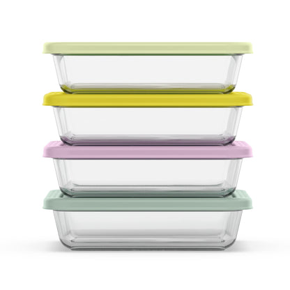 Ello Everyday 4.5 Cup 8PC Glass Meal Prep Set