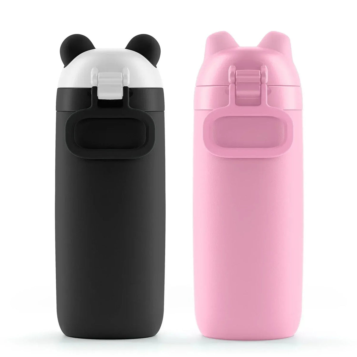 Ello Ellies 2-Pack 12oz Kids Stainless Steel Vacuum Insulated Water Bottle with Straw & Leak-Proof Lid