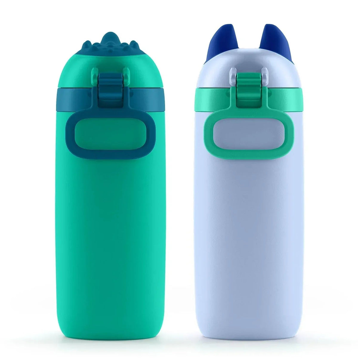 Ello Ellies 2-Pack 12oz Kids Stainless Steel Vacuum Insulated Water Bottle with Straw & Leak-Proof Lid