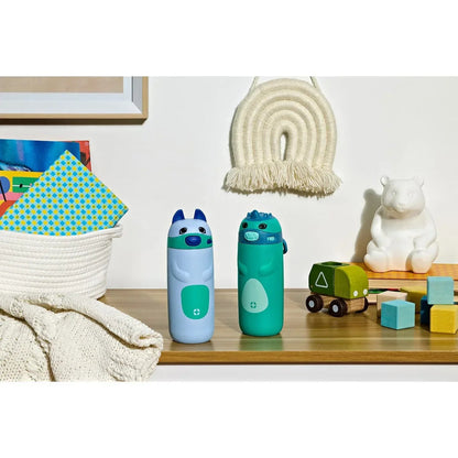 Ello Ellies 2-Pack 12oz Kids Stainless Steel Vacuum Insulated Water Bottle with Straw & Leak-Proof Lid