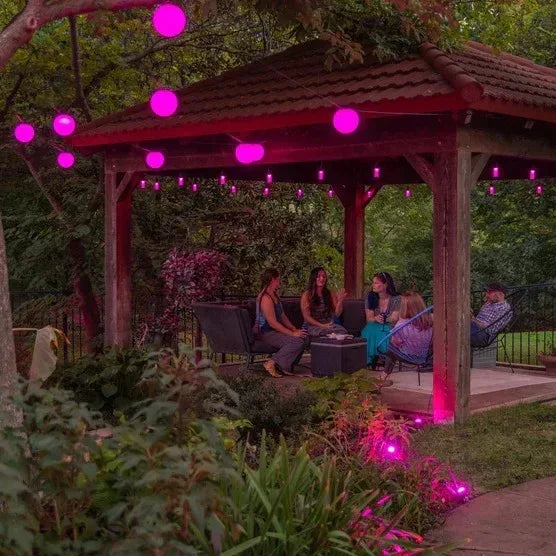 Enbrighten VIBE Wi-Fi Sphere String Lights, 12 Spheres, 5 ft. Spacing