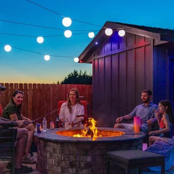 Enbrighten VIBE Wi-Fi Sphere String Lights, 12 Spheres, 5 ft. Spacing