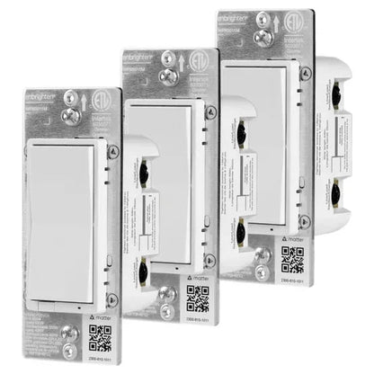 Enbrighten Vibe Wi-Fi Matter Smart Dimmer Switch, 3-pack