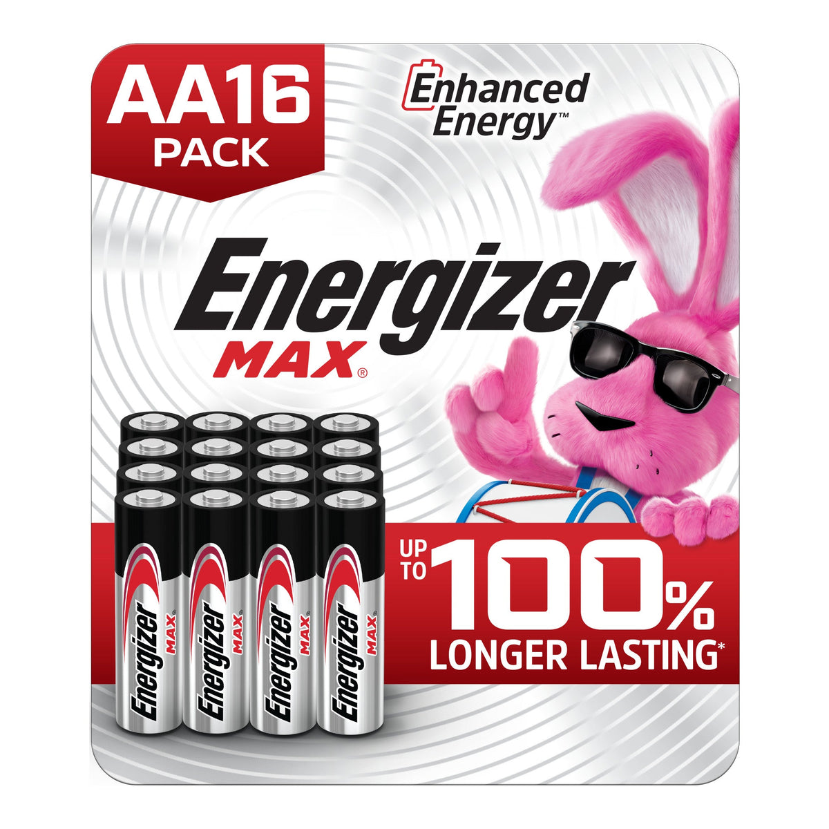 Energizer MAX AA Batteries (16 Pack), Double A Alkaline Batteries
