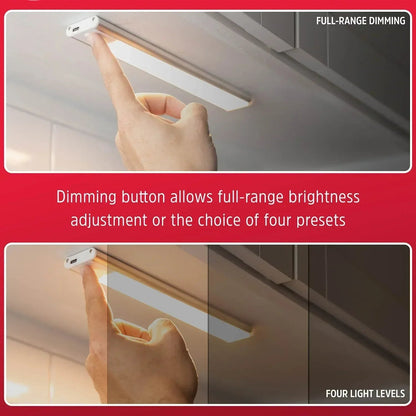 Energizer 9.5" Motion Sensing Magnetic LED Rechargeable Light Bar, 2 Pack