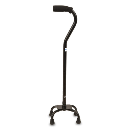 Equate Quad Walking Cane with Small Base – Height Adjustable, 300 lb Capacity