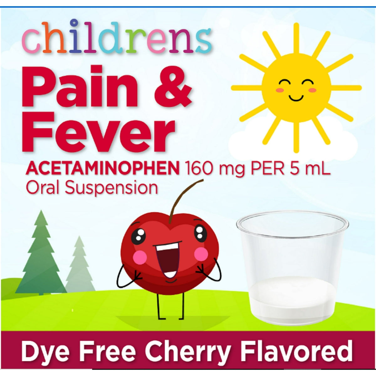 Equate Alcohol-Free, Dye-Free Acetaminophen 160 mg, Acetaminophen, Fever Reducer Liquid 4 fl oz, Compare to Children's Tylenol®, 1 Count