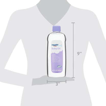 Equate Baby Oil, Lavender, 20 fl oz