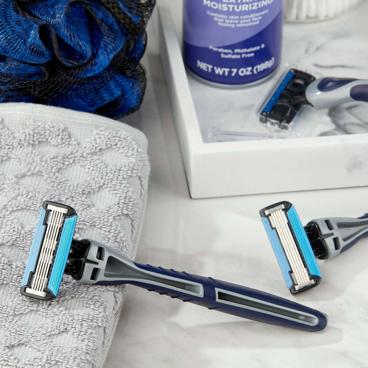 Equate Men's 5-Blade Disposable Razors, 3 Count