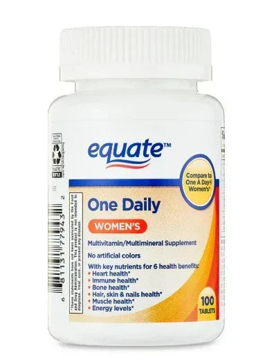 Equate One Daily Women’s Multivitamin Tablets – 100 Count