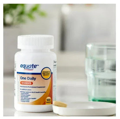 Equate One Daily Women’s Multivitamin Tablets – 100 Count