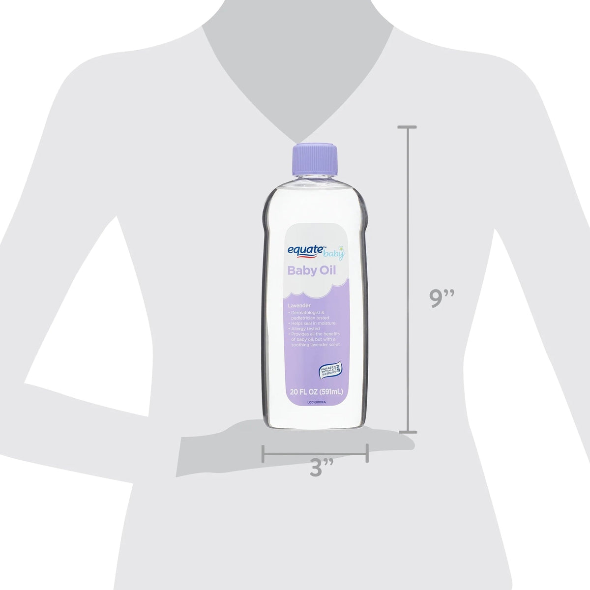 Equate Baby Oil, Lavender, 20 fl oz