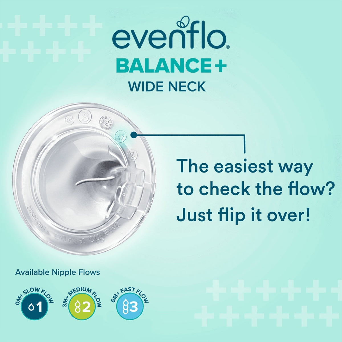 Evenflo Balance+ Wide Neck Baby Bottles, Clear/White, 5oz, 2-Pack