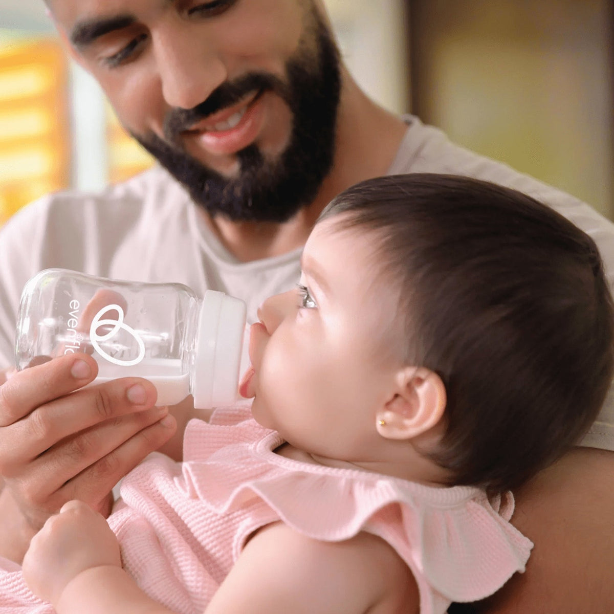 Evenflo Feeding Balance + Wide Neck Glass Bottles - 6oz 3 Pack