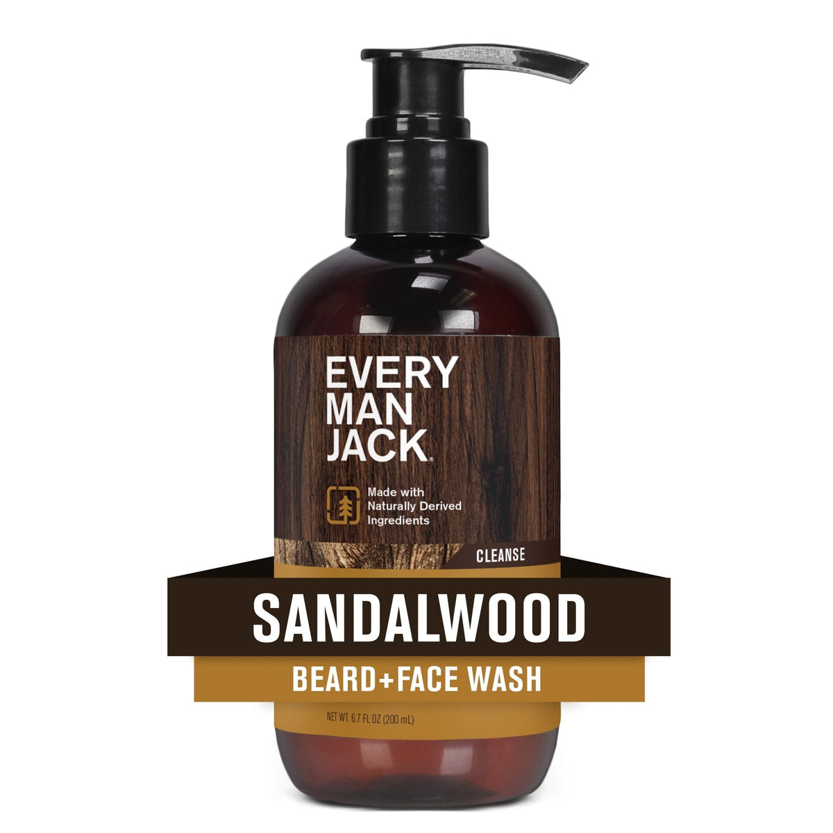 Every Man Jack Sandalwood Beard Wash and Beard Care Conditioner for Men, 6.7 fl oz