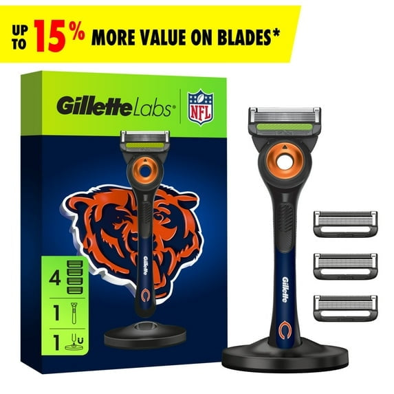 Exclusive Gillette Labs Official Bears Gameday Razor Bundle
