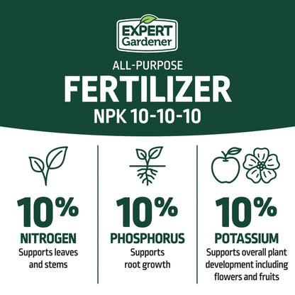 Expert Gardener All Purpose Plant Fertilizer, 10-10-10 Fertilizer