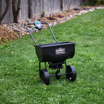 Expert Gardener 66 lb Capacity Push Broadcast Spreader