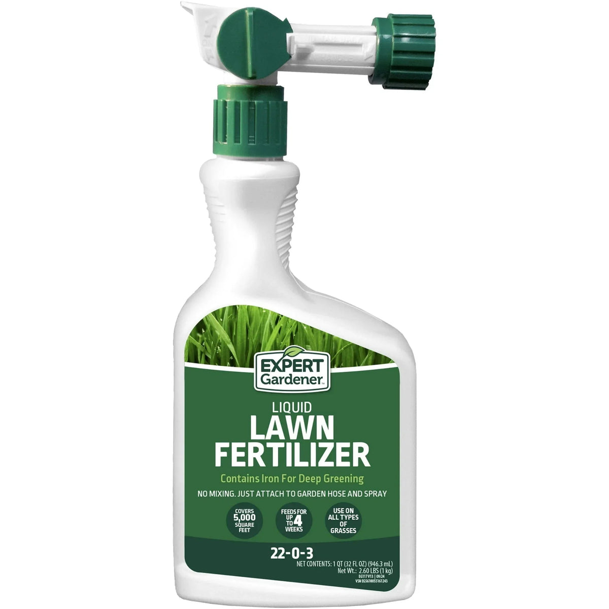 Expert Gardener Ready to Spray Lawn Food, 22-0-3 Fertilizer, 32 oz. Liquid