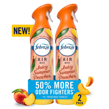 Febreze Air Mist Jasmine & Honeysuckle Air Freshener Spray, 8.1oz, 2 Count