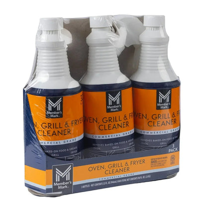 Member's Mark Commercial Oven, Grill and Fryer Cleaner 32 oz., 3 pk.